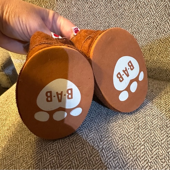 Build-A-Bear Workshop Cowboy Boots Stitched Brown Slip On Woody Western BABW - Picture 8 of 8